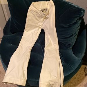 White Obermeyer Ski Pants